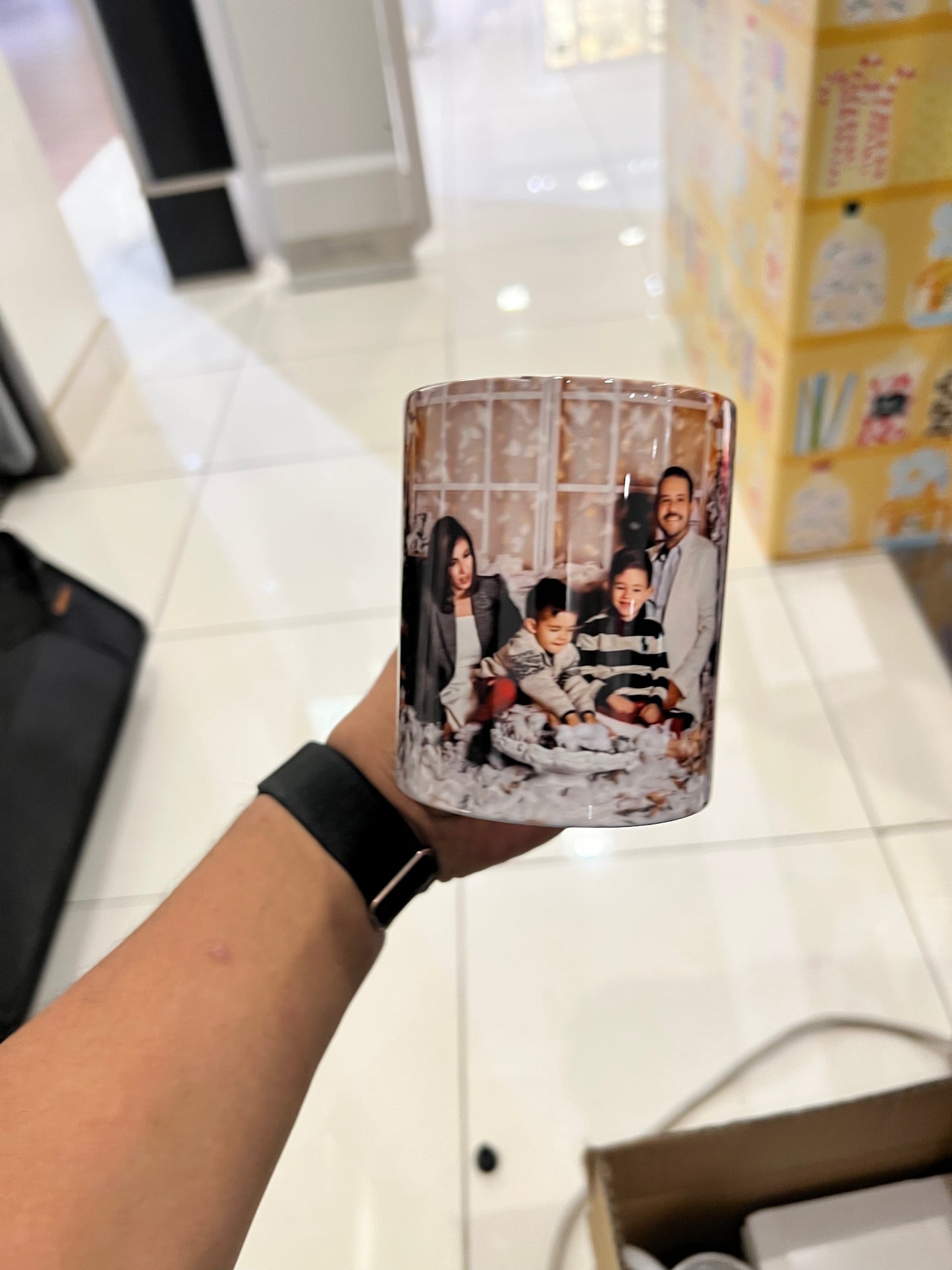 11 oz White Ceramic Photo Mug
