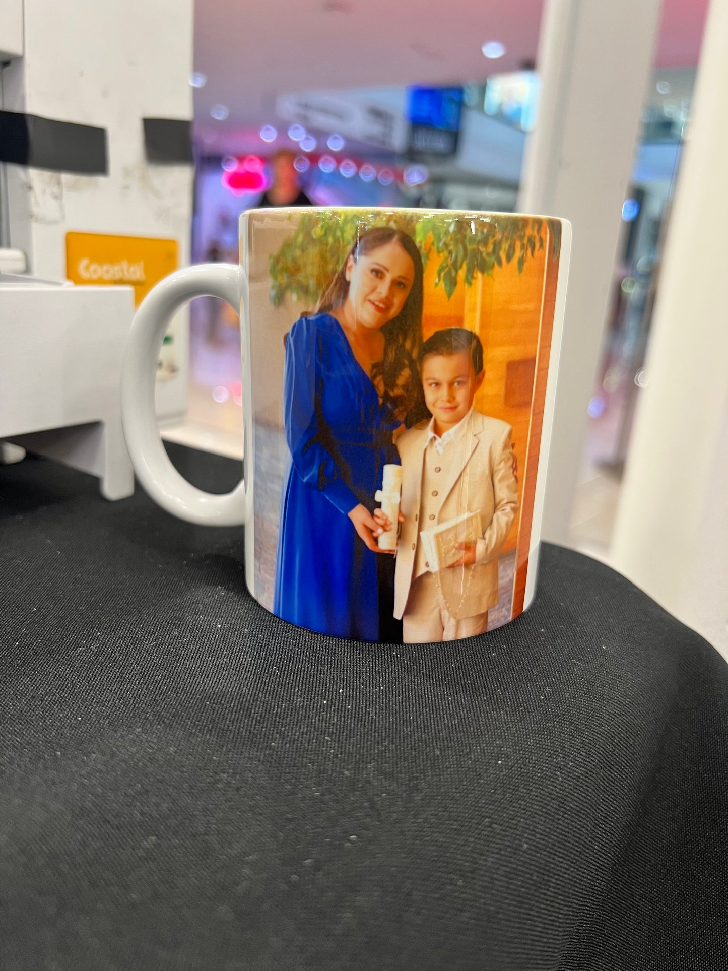 11 oz White Ceramic Photo Mug