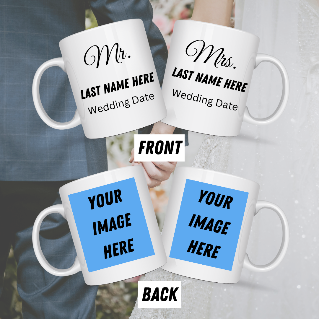 Personalized Mr. and Mrs. Coffee Mugs